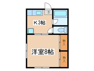 コーポ天神の物件間取画像